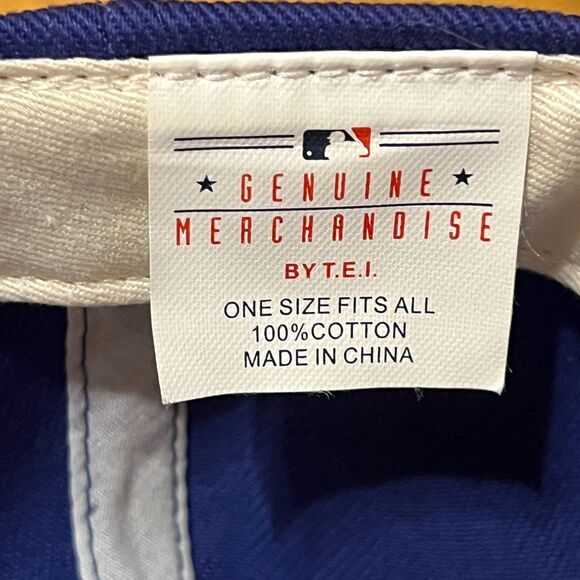 LA Dodgers 5 Time World Series Champions Hat Embroidered Blue Adjustable Cap - Picture 9 of 9